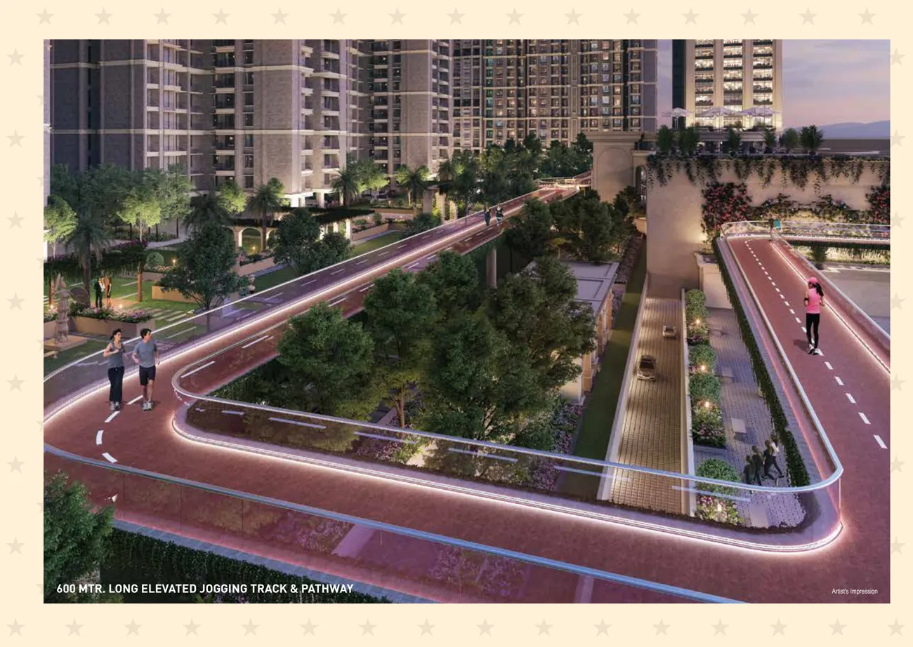 600 metre elevated jogging track