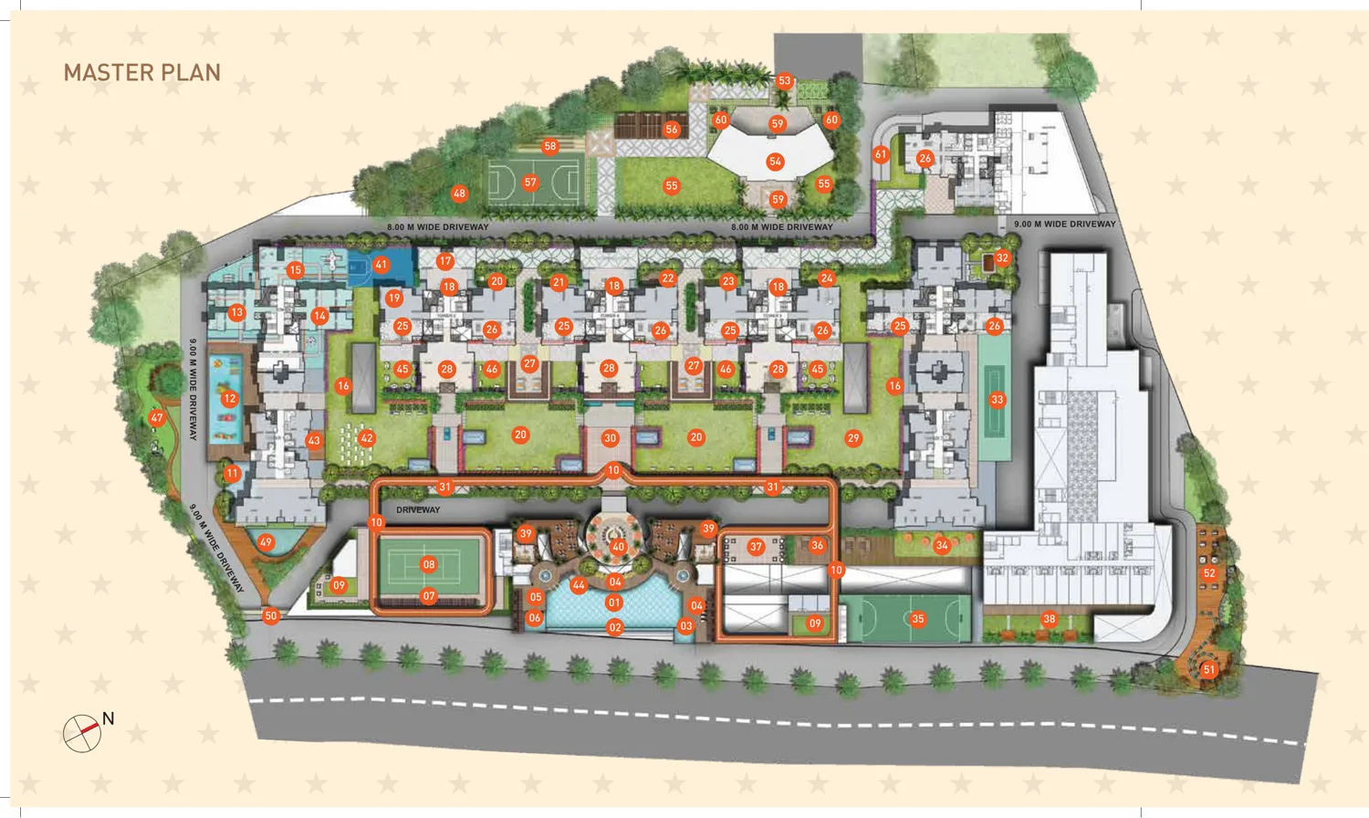 Master plan of the township